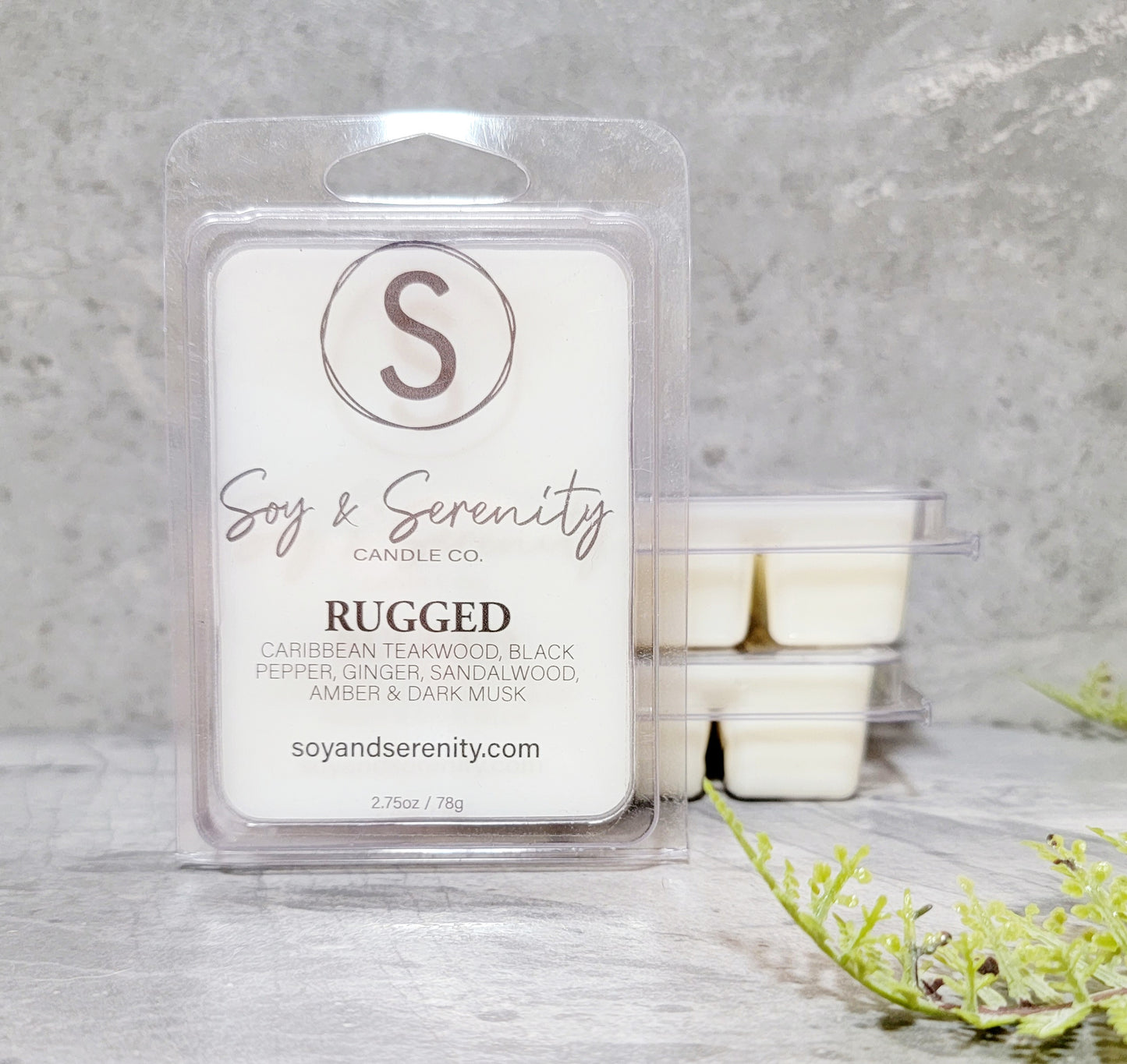 Rugged Wax Melt | Tobacco • Teakwood • Sandalwood | Soy & Serenity