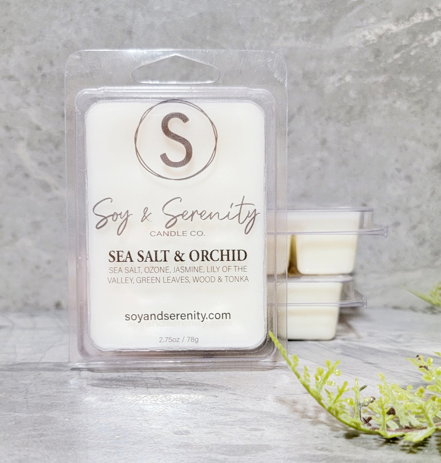 Sea Salt & Orchid Wax Melt | Freesia • Amber • Tonka Bean | Soy & Serenity
