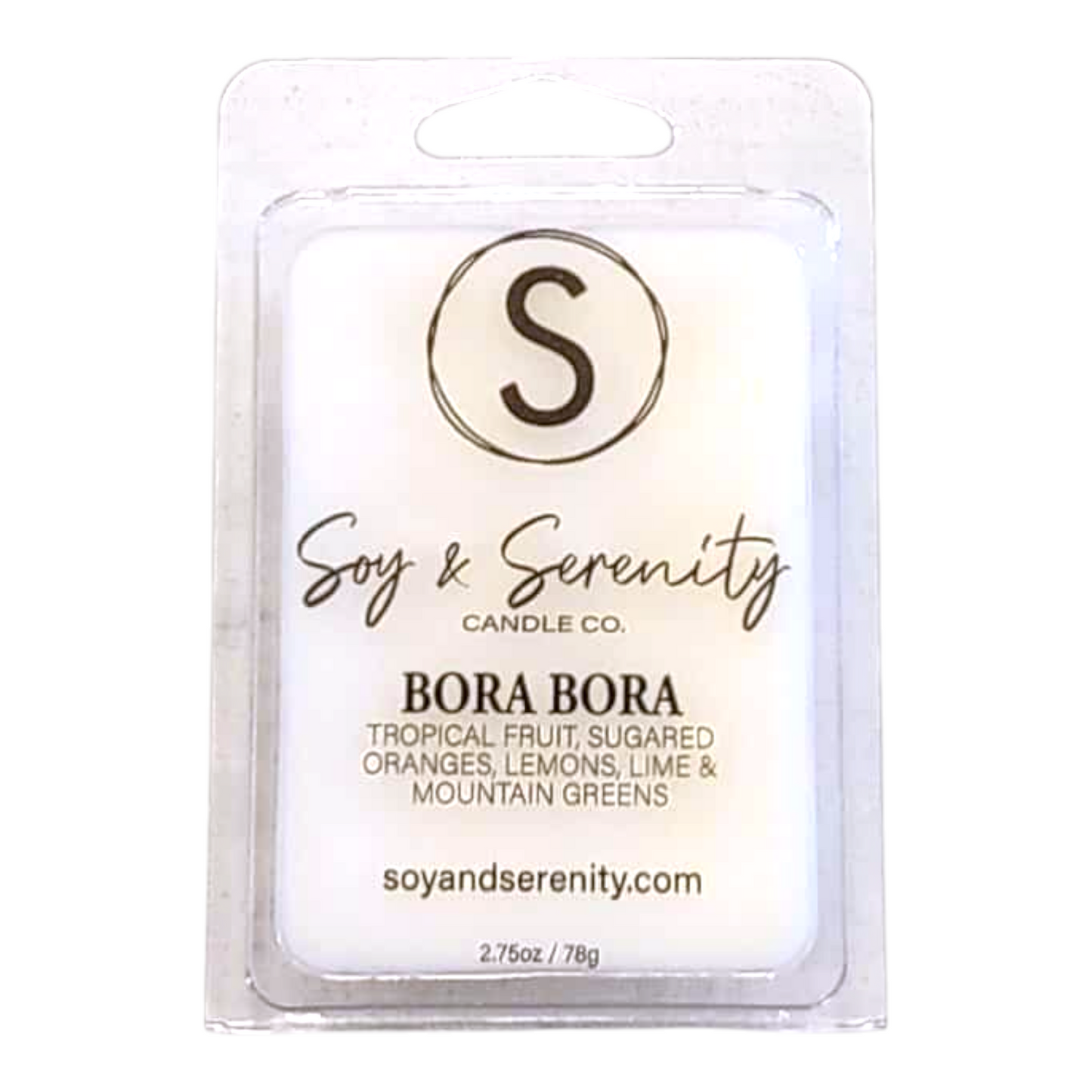 Soy wax melts with tropical fruit and citrus notes on a white background, non toxic soy wax melts.