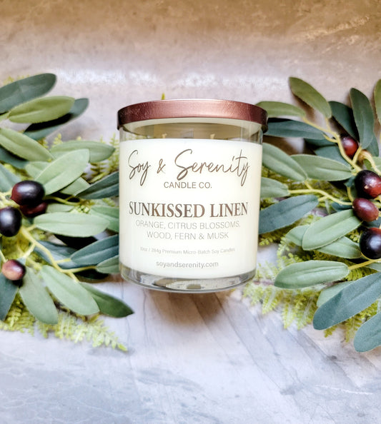 Sunkissed Linen Soy Candle