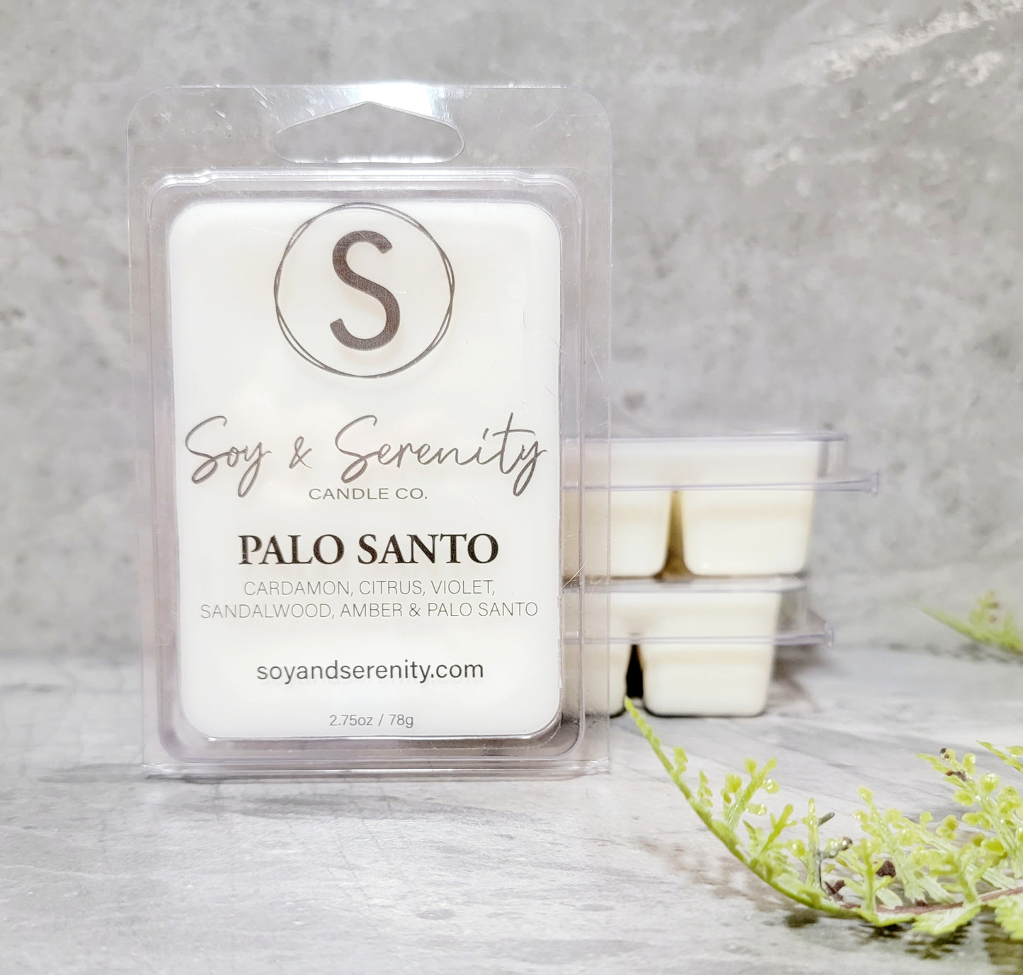 Palo Santo Wax Melt | Amber • Sandalwood • Cardamom | Soy & Serenity