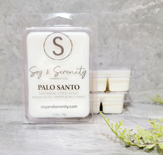 Palo Santo Wax Melt | Amber • Sandalwood • Cardamom | Soy & Serenity