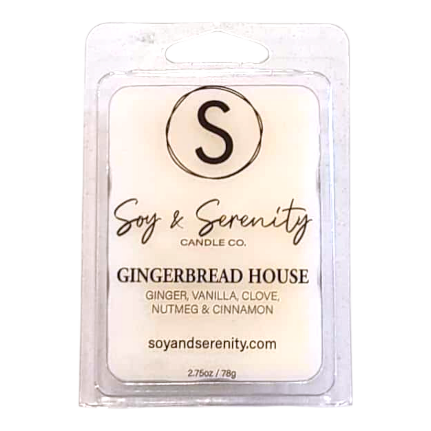 Soy wax melts with cinnamon leaf, sweet orange, ginger, and clove notes on a white background, non toxic soy wax melts.