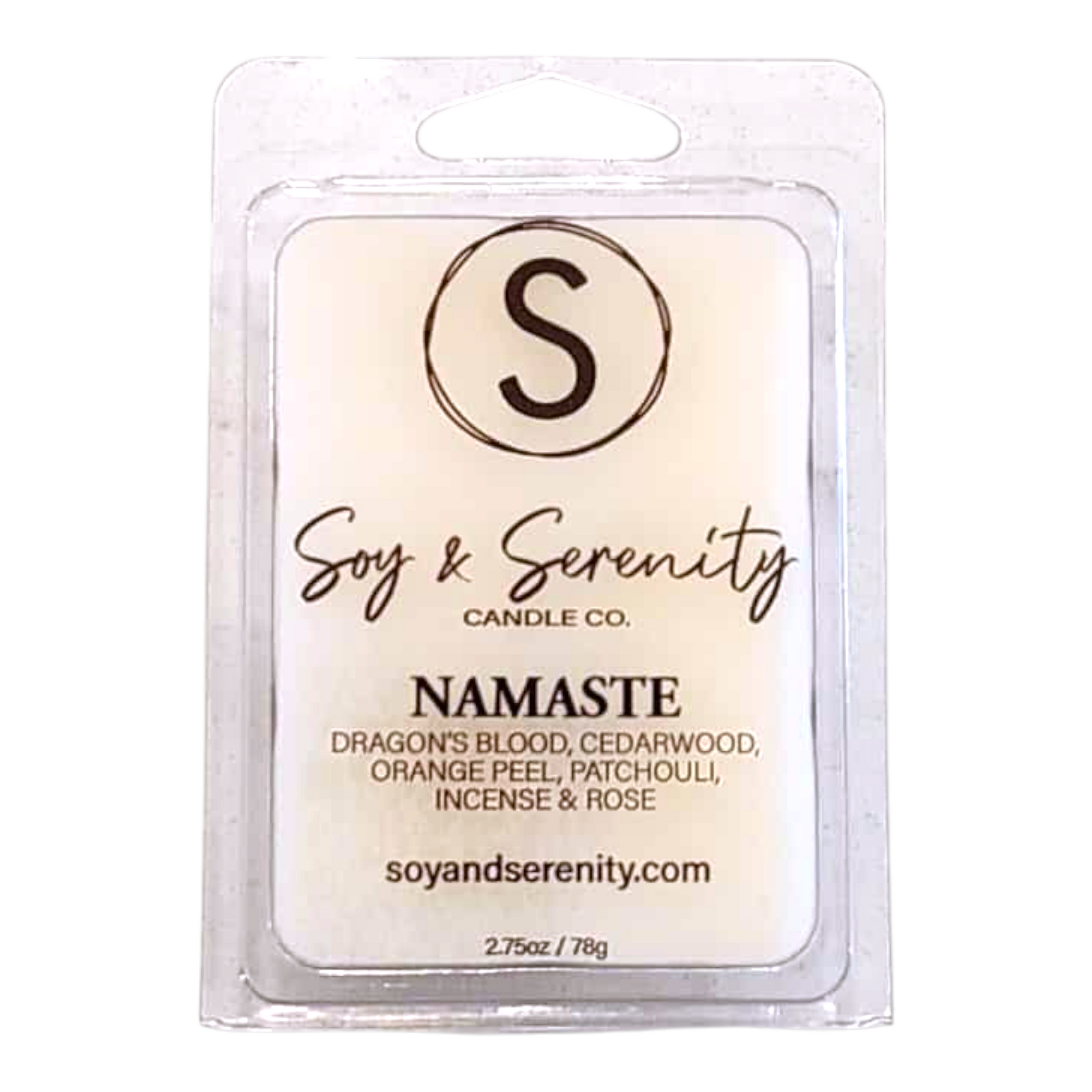 Soy wax melts with dragon’s blood, cedarwood, patchouli, orange peel, and rose notes on a white background, non toxic soy wax melts.