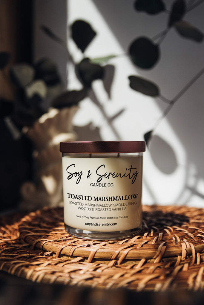 A hotly demanded scent, we’ve concocted an ooey gooey Toasted Marshmallow fragrance. This scent captures the nostalgia of an evening campfire after a day of autumnal adventure. Crisp notes of ozone and eucalyptus simulate an evening chill, followed by a strong heart of marshmallow and sugar roasting over a base of embers, oak, and smoke.